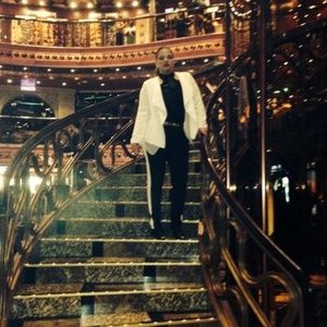 Black White Stripe Trousers